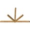 Ekena Millwork Kennewick Rough Sawn Timber Gable Bracket, Western Red Cedar, 108"W x 68"H x 4"D x 4"F, 15/12 Pitch GBW108X68X0404KEN00RWR - alternate 2